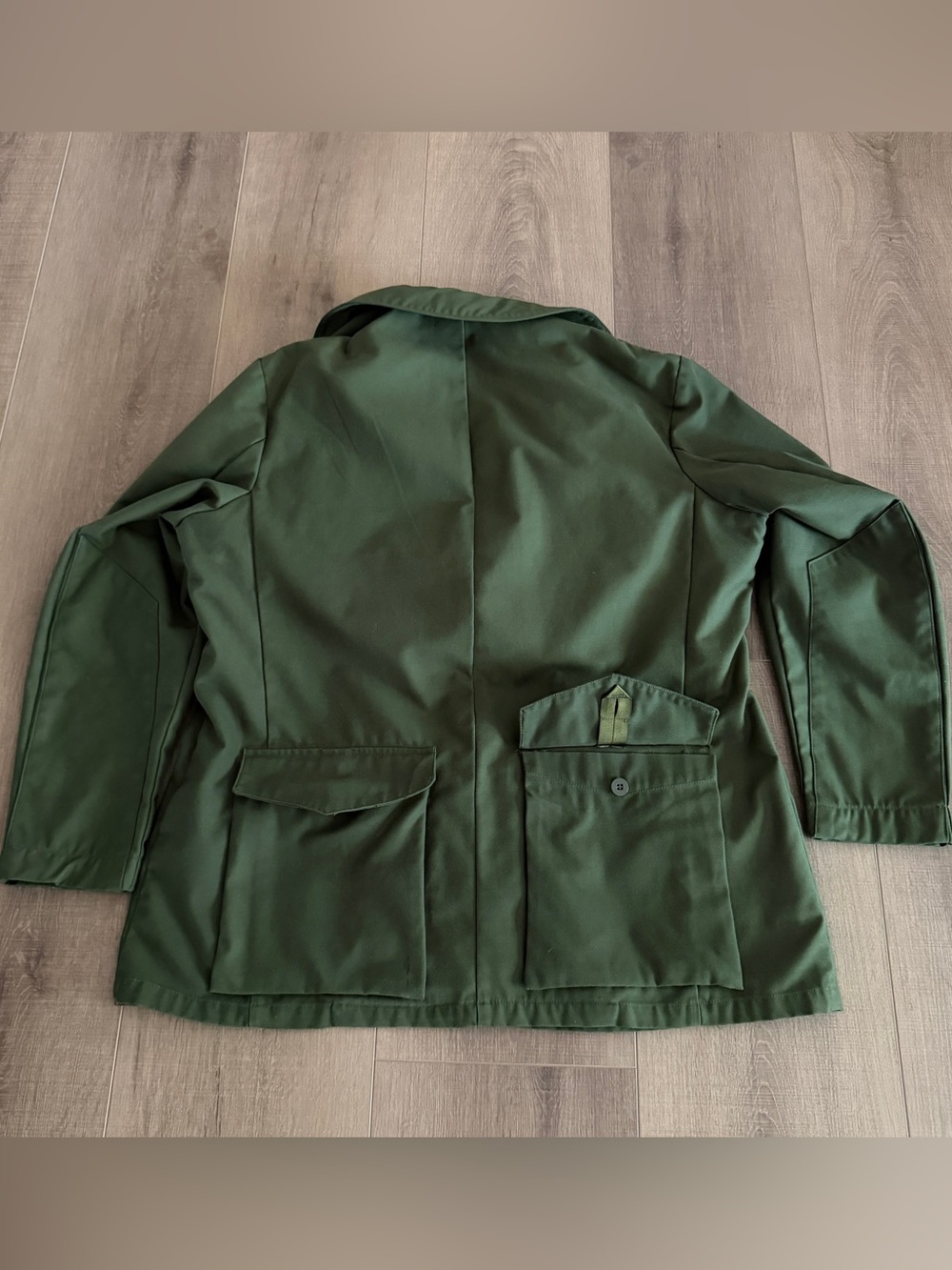 Vintage 1968 Swedish Army Military Green Jacket E 104 Chest 48” Chore Hunting - Picture 2 of 16